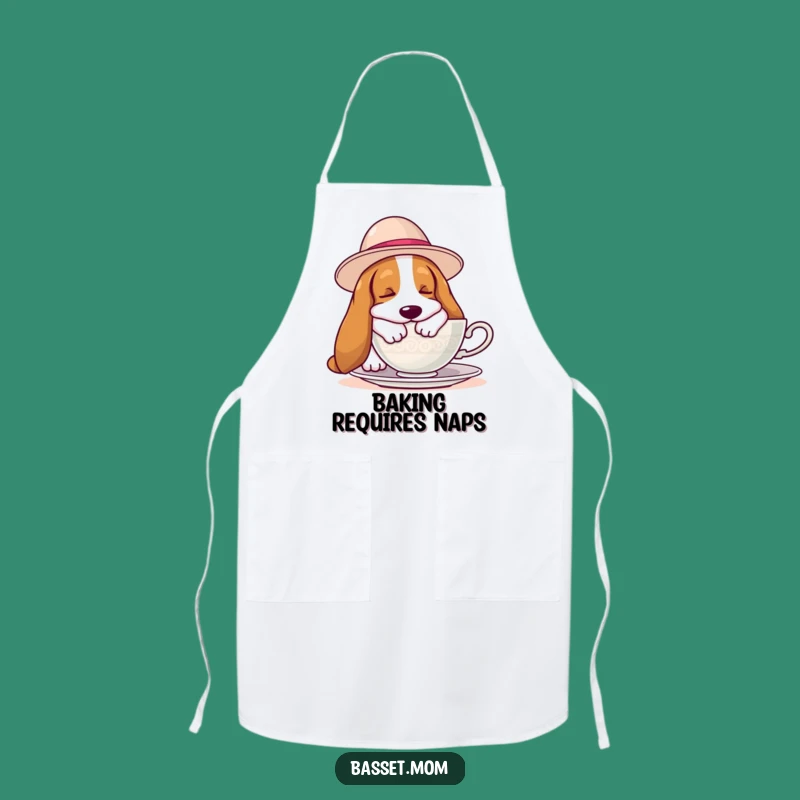 Funny Basset Hound Hat Apron: Cook in Comfort & Hilarious Style