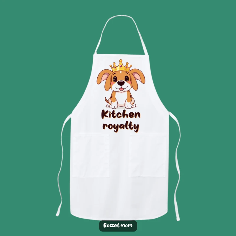 Regal Chef Funny Basset Hound Apron - Royal Kitchen Wear