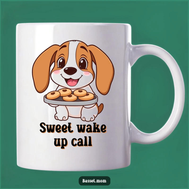 Funny Cookie Basset Hound Mug: Sweet Humor & Perfect Gift for Treat Lovers