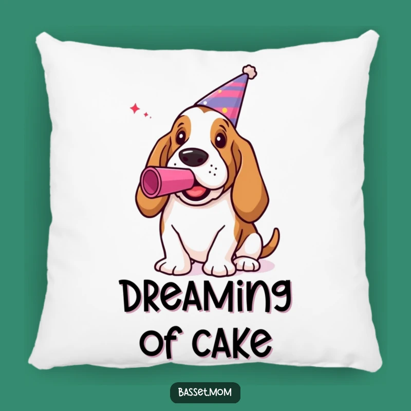 Plush Funny Basset Hound Party Pillow: Cuddle Up for Festivities