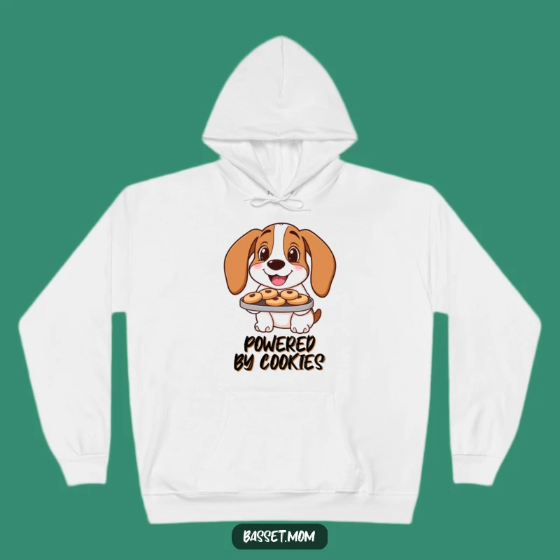 Cozy Cookie Basset Hound Hoodie: Warm Humor & Delicious Gift