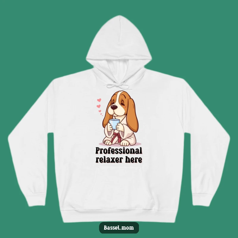 Funny Basset Hound Hoodie: Cozy Robe & Tea Comfort, Perfect Gift