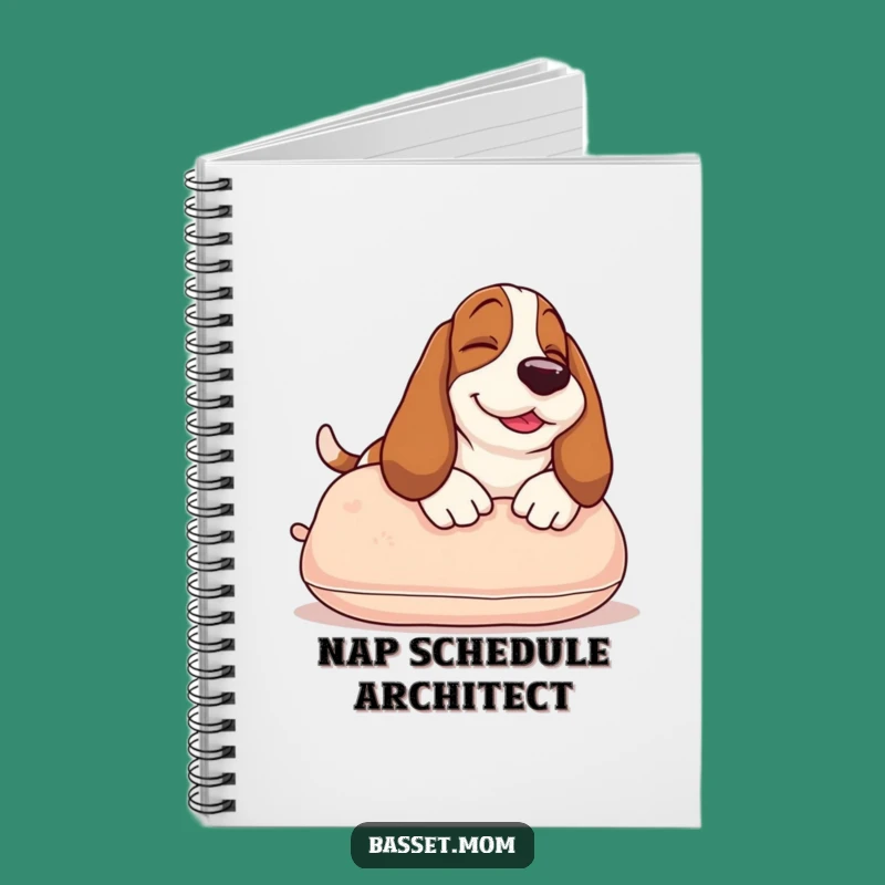 Funny Basset Hound Notebook: Jot Down Ideas with a Sunbathing Pup