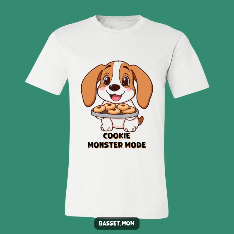 Funny Cookie Basset Hound T-Shirt: Hilarious Treat Tee, Perfect Gift
