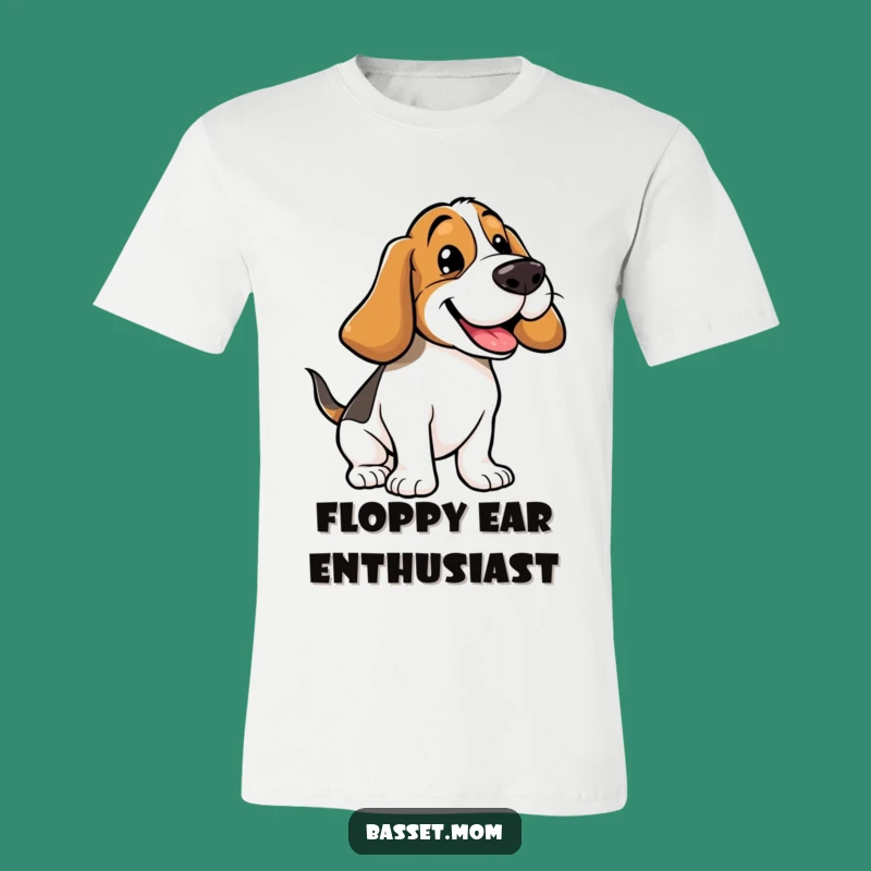 Funny Basset Hound Floppy Ears Bounce T-Shirt - Hilarious Dog Breed Apparel