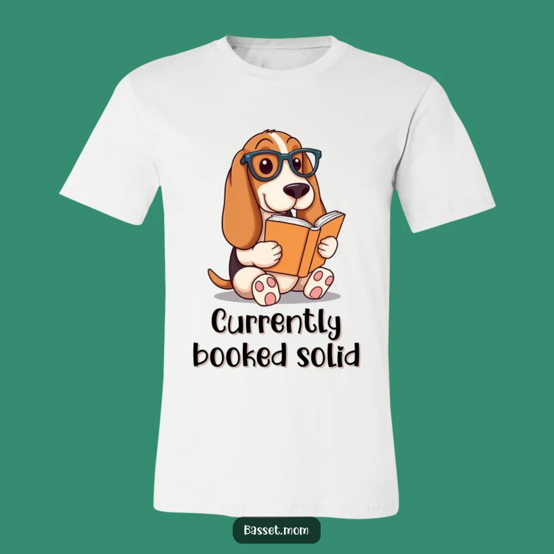 Funny Basset Hound Reader T-Shirt - Intellectual Dog Tee Gift!