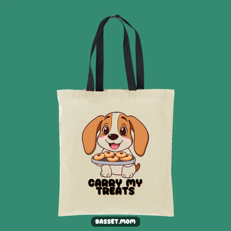 Funny Cookie Basset Hound Tote Bag: Carry Treats with Humor, Gift