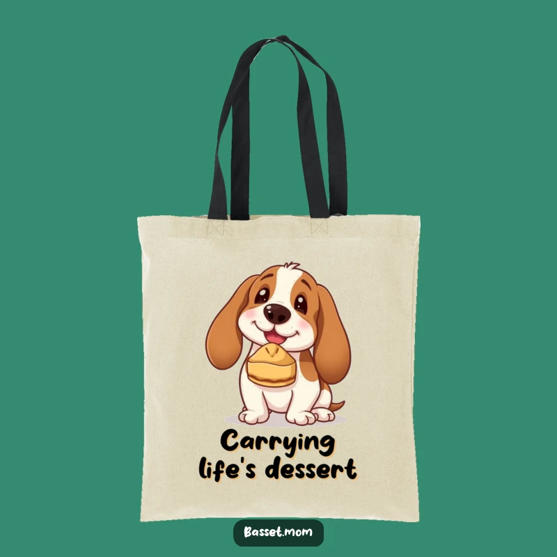 Funny Basset Hound Pie Chef Tote Bag - Chic & Hilarious Accessory