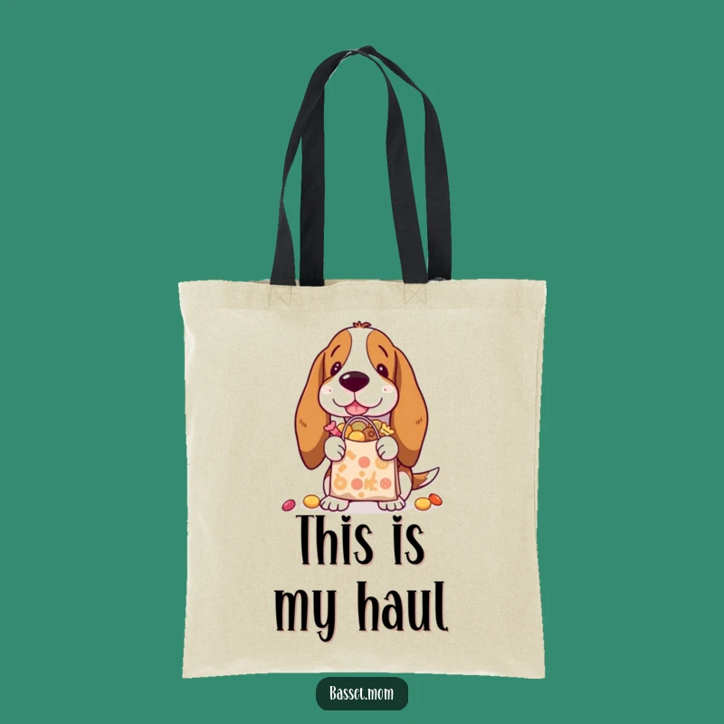 Funny Basset Hound Treat Bag Tote: Hilarious Haul, Stylish Carry-All, Perfect Gift!